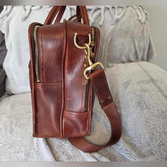 J.W. Hulme Leather Briefcase/Overnight Bag - Picture 9 of 16